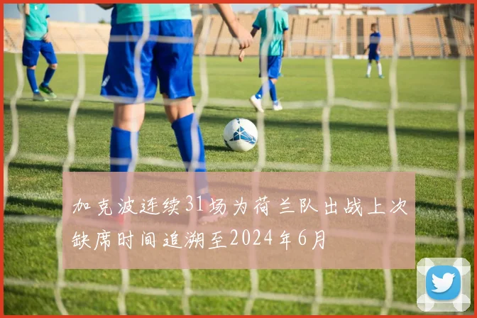 加克波连续31场为荷兰队出战上次缺席时间追溯至2024年6月